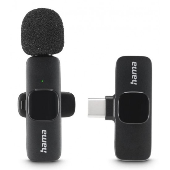 Hama Smart Wireless Black Lavalier/Lapel microphone