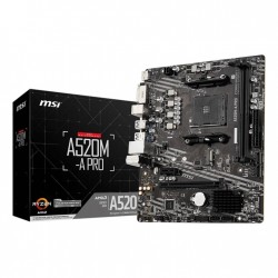 MSI A520M-A PRO Motherboard AMD A520 Socket AM4 Micro ATX
