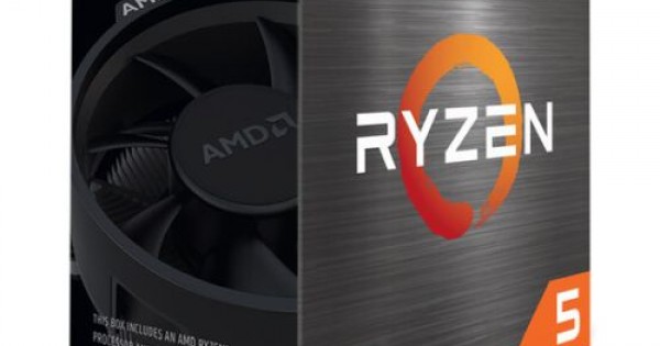AMD Ryzen 5 5600 CPU with Wraith Stealth Cooler, AM4, 3.5GHz (4.4