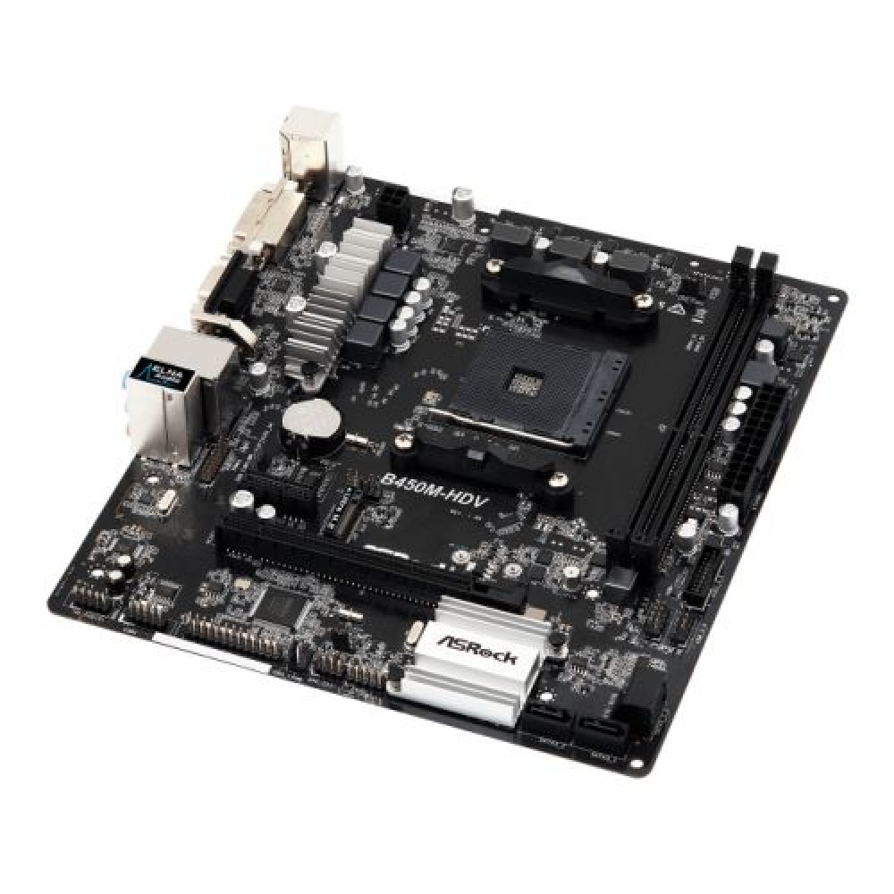 CPU ASRock B450M-HDV + AMD Ryzen 5 5500 ASRock B450M-HDV R4.0 Socket AM4/ AMD Promontory B450/ DDR4