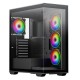 Vida Solus Black ARGB Gaming Case w/ Glass Side & Front, ATX, 4x ARGB PWM Fans, 6-Port ARGB Hub, USB-C Vida Solus Black ARGB Gaming Case w/ Glass Side & Front, ATX, 4x ARGB PWM Fans, 6-Port ARGB Hub, USB-C