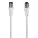 Hama Antenna Cable, Coax Male to Coax Female, 75dB, 10 Metre, White