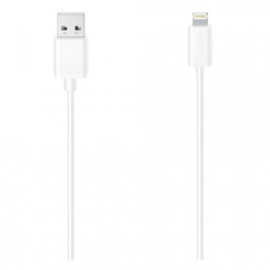 Hama Charging/Data USB-A to Lightning Cable, 480Mbps, 1.5 Metre, White, MFI Certified Hama Charging/Data USB-A to Lightning Cable, 480Mbps, 1.5 Metre, White, MFI Certified