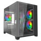 Vida Akira V2 Black ARGB Gaming Case w/ Glass Front & Side, Micro ATX, 3x ARGB PWM Fans, 6-Port ARGB Fan Hub & Remote Control Vida Akira V2 Black ARGB Gaming Case w/ Glass Front & Side, Micro ATX, 3x ARGB PWM Fans, 6-Port ARGB Fan Hub & Remote Control