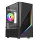 Vida Genesis Black ARGB Gaming Case w/ Glass Window, Micro ATX, 2x ARGB Fans, Front ARGB Strip Vida Genesis Black ARGB Gaming Case w/ Glass Window, Micro ATX, 2x ARGB Fans, Front ARGB Strip