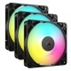 Corsair RS120 ARGB PWM 12cm Case Fans (3 Pack), Magnetic Dome Bearing, Daisy-Chain 4-Pin, 2100 RPM, AirGuide Tech, Black Corsair RS120 ARGB PWM 12cm Case Fans (3 Pack), Magnetic Dome Bearing, Daisy-Chain 4-Pin, 2100 RPM, AirGuide Tech, Black