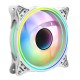 Vida Infinity01 12cm ARGB Dual Ring PWM Case Fan, Hydraulic Bearing, Infinity Mirror Effect, 500-1500 RPM, White Vida Infinity01 12cm ARGB Dual Ring PWM Case Fan, Hydraulic Bearing, Infinity Mirror Effect, 500-1500 RPM, White