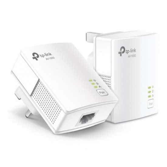 TP-LINK (TL-PA7017 KIT) AV1000 GB Powerline Adapter Kit, 1-Port TP-LINK (TL-PA7017 KIT) AV1000 GB Powerline Adapter Kit, 1-Port