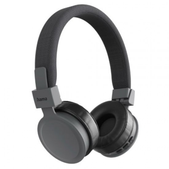 Hama (Freedom Lit III) Bluetooth Headset w/ Mic, 3.5mm Jack/USB-C, Foldable, Up to 15hrs Battery, Black