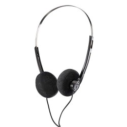 Hama (Slight II) Headphones, 3.5mm Jack, Adjustable Headband, 120cm Cable, Black