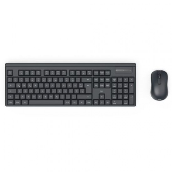 Hama WKM-100 Wireless Keyboard and Mouse Desktop Kit, Multimedia, Ambidextrous 1200 DPI Mouse, Black Hama WKM-100 Wireless Keyboard and Mouse Desktop Kit, Multimedia, Ambidextrous 1200 DPI Mouse, Black