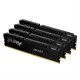 Kingston Technology FURY Beast 128GB 5600MT/s DDR5 CL40 DIMM (Kit of 4) Black XMP, 128 GB, 4 x 32 GB, DDR5, 2800 MHz, 288-pin DIMM, Black