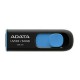 ADATA 64GB UV128 USB 3.0 Memory Pen, Retractable, Capless, Black & Blue ADATA 64GB UV128 USB 3.0 Memory Pen, Retractable, Capless, Black & Blue