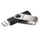 Hama Rotate 8GB USB 2.0 Memory Pen, Rotating Cap, Keyring, Black/Silver Hama Rotate 8GB USB 2.0 Memory Pen, Rotating Cap, Keyring, Black/Silver