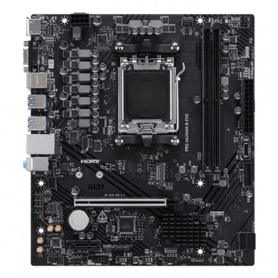 MSI PRO A620AM-B EVO AMD A620A Socket AM5 ATX