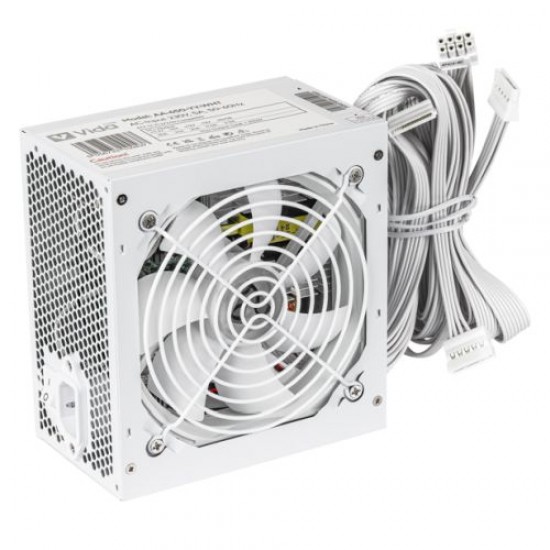 Vida Lite 650W ATX PSU, Fluid Dynamic Ultra-Quiet Fan, PCIe, Flat White Cables, Power Lead Not Included, White Vida Lite 650W ATX PSU, Fluid Dynamic Ultra-Quiet Fan, PCIe, Flat White Cables, Power Lead Not Included, White
