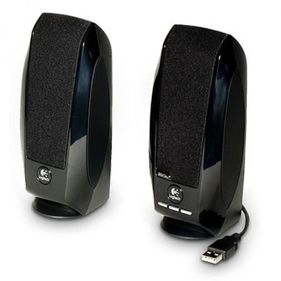 Logitech S150 2.0 Digital Speaker System, 5W RMS, Black, USB, Brown Box Logitech S150 2.0 Digital Speaker System, 5W RMS, Black, USB, Brown Box