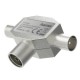 Hama Antenna Splitter, Coax Female to 2x Coax Male, Metal