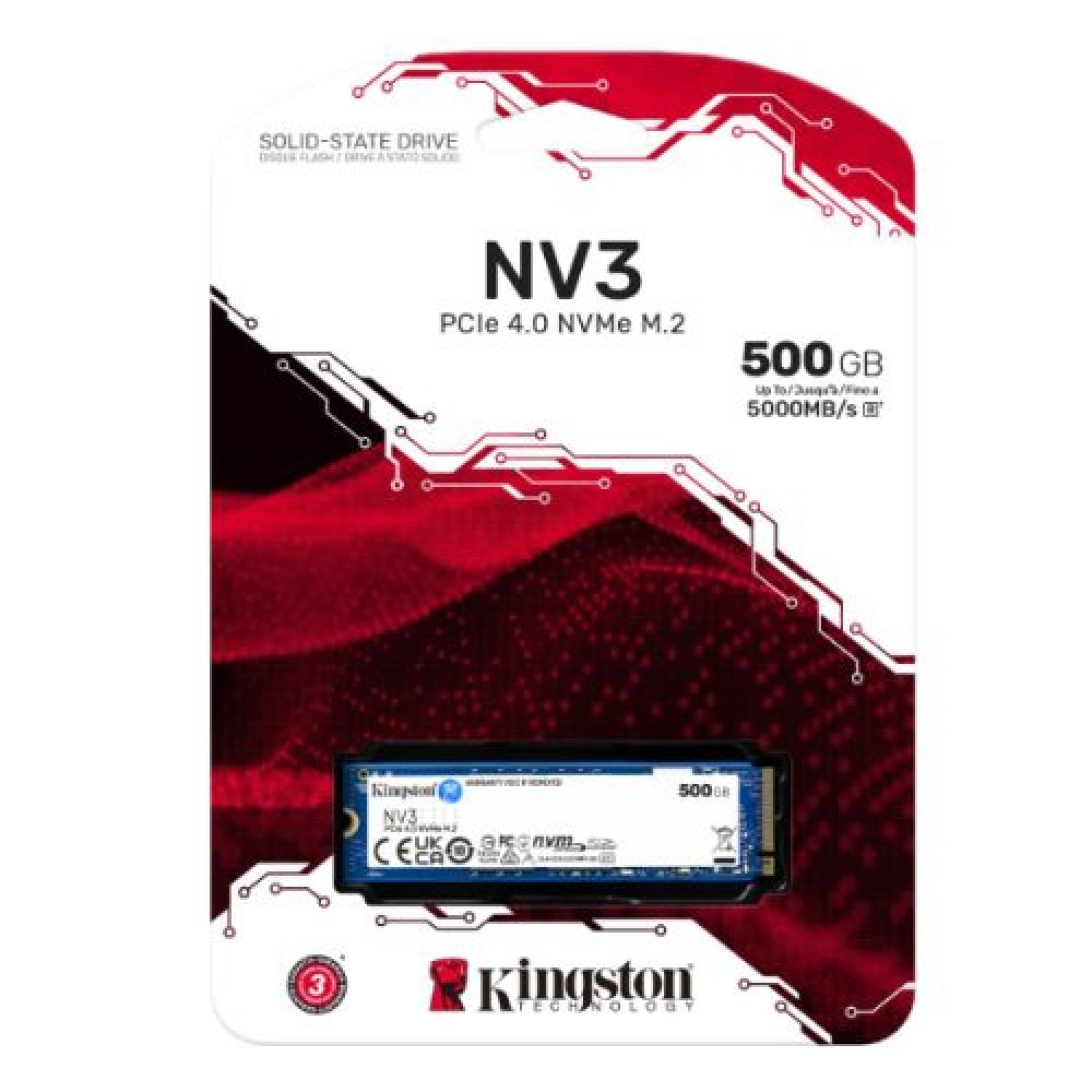 Kingston 2TB NV3 NVMe Gen4 SSD, 2280, PCIe4, R/W
