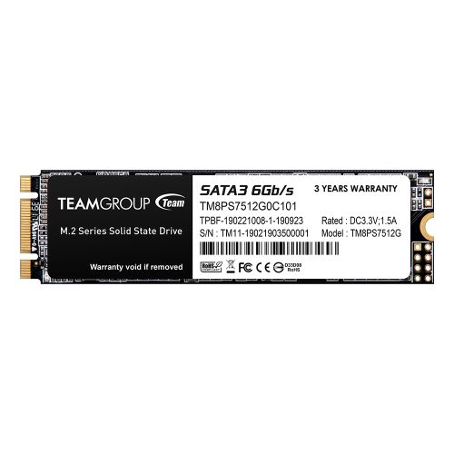 Team 512GB MS30 SATA SSD, 2280, SATA3, R/W 530/430 MB/s