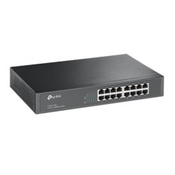 TP-LINK (TL-SF1016DS) 16-Port 10/100Mbps Unmanaged Desktop/Rackmount Switch, 13-inch Steel Case