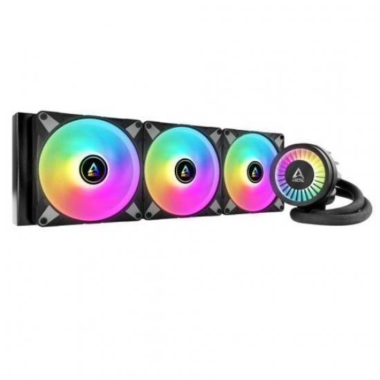 ARCTIC Liquid Freezer III A-RGB 420mm Liquid CPU Cooler, P14 PWM PST ARGB Fans & ARGB PWM Controlled Pump, Black
