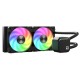 Vida BiFrost 240mm ARGB Liquid CPU Cooler, 2x ARGB PWM Fans, ARGB CPU Block, 250W TDP, Black Vida BiFrost 240mm ARGB Liquid CPU Cooler, 2x ARGB PWM Fans, ARGB CPU Block, 250W TDP, Black