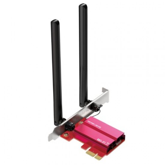 Mercusys (MA37BE) BE6500 Wi-Fi 7 Bluetooth 5.4 Tri-Band PCI Express Adapter, WPA3 Mercusys (MA37BE) BE6500 Wi-Fi 7 Bluetooth 5.4 Tri-Band PCI Express Adapter, WPA3